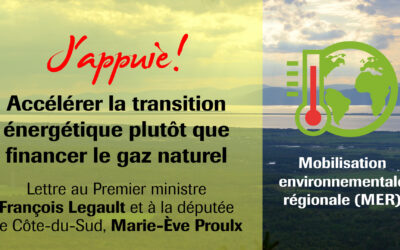 Accélérer la transition énergétique plutôt que financer le gaz naturel