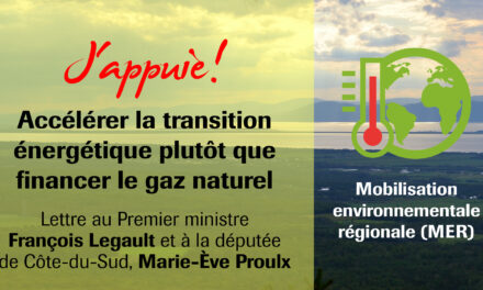 Accélérer la transition énergétique plutôt que financer le gaz naturel